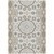 9' X 12' Ivory And Silver Floral Medallion Washable Indoor Outdoor Area Rug 9' X 12' Ivory And Silver Floral Medallion Washable Indoor Outdoor Area Rug