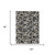 8' X 10' Black And Graphite Geometric Washable Indoor Outdoor Area Rug 8' X 10' Black And Graphite Geometric Washable Indoor Outdoor Area Rug