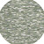 8' Green And Silver Round Geometric Washable Indoor Outdoor Area Rug