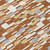 3' X 5' Orange And Silver Geometric Washable Indoor Outdoor Area Rug