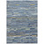 3' X 5' Navy Blue And Blue Striped Washable Indoor Outdoor Area Rug 3' X 5' Navy Blue And Blue Striped Washable Indoor Outdoor Area Rug