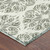 8' Green And Ivory Round Damask Washable Indoor Outdoor Area Rug 8' Green And Ivory Round Damask Washable Indoor Outdoor Area Rug