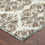 8' X 10' Brown And Ivory Damask Washable Indoor Outdoor Area Rug 8' X 10' Brown And Ivory Damask Washable Indoor Outdoor Area Rug