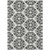 3' X 5' Ivory And Black Damask Washable Indoor Outdoor Area Rug 3' X 5' Ivory And Black Damask Washable Indoor Outdoor Area Rug