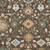 10' X 14' Chocolate And Copper Floral Medallion Washable Indoor Outdoor Area Rug