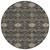 8' Black And Charcoal Round Geometric Washable Indoor Outdoor Area Rug 8' Black And Charcoal Round Geometric Washable Indoor Outdoor Area Rug