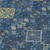 8' X 10' Navy Blue And Gold Geometric Washable Indoor Outdoor Area Rug