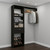 59" Black Wood And Metal Closet System 59" Black Wood And Metal Closet System