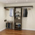 98" Dark Brown Wood And Metal Closet System 98" Dark Brown Wood And Metal Closet System