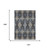 9' X 12' Black And Blue Floral Washable Indoor Outdoor Area Rug 9' X 12' Black And Blue Floral Washable Indoor Outdoor Area Rug