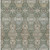 9' X 12' Green And Silver Floral Washable Indoor Outdoor Area Rug