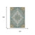 9' X 12' Teal Blue And Sky Blue Medallion Washable Indoor Outdoor Area Rug 9' X 12' Teal Blue And Sky Blue Medallion Washable Indoor Outdoor Area Rug
