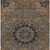 9' X 12' Chocolate And Black Floral Medallion Washable Indoor Outdoor Area Rug