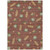 8' X 10' Red And Merlot Botanical Leaves Washable Indoor Outdoor Area Rug 8' X 10' Red And Merlot Botanical Leaves Washable Indoor Outdoor Area Rug