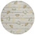 8' Ivory And Silver Round Botanical Leaves Washable Indoor Outdoor Area Rug 8' Ivory And Silver Round Botanical Leaves Washable Indoor Outdoor Area Rug