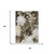 5' X 8' Chocolate And Brown Floral Washable Indoor Outdoor Area Rug