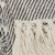 Gray Woven Cotton Striped Throw Blanket Gray Woven Cotton Striped Throw Blanket
