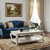 36" White Resin And Wood Coffee Table With Shelf 36" White Resin And Wood Coffee Table With Shelf