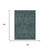 5' X 8' Teal Blue And Graphite Oriental Washable Indoor Outdoor Area Rug 5' X 8' Teal Blue And Graphite Oriental Washable Indoor Outdoor Area Rug