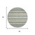 8' Green And Beige Round Striped Washable Indoor Outdoor Area Rug 8' Green And Beige Round Striped Washable Indoor Outdoor Area Rug