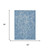 3' X 5' Denim Blue And Blue Abstract Washable Indoor Outdoor Area Rug 3' X 5' Denim Blue And Blue Abstract Washable Indoor Outdoor Area Rug