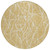 8' Gold And Wheat Round Abstract Washable Indoor Outdoor Area Rug 8' Gold And Wheat Round Abstract Washable Indoor Outdoor Area Rug