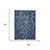 10' X 14' Navy Blue And Blue Abstract Washable Indoor Outdoor Area Rug