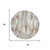 8' Ivory And Silver Round Geometric Washable Indoor Outdoor Area Rug 8' Ivory And Silver Round Geometric Washable Indoor Outdoor Area Rug