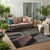 5' X 8' Black And Graphite Geometric Washable Indoor Outdoor Area Rug 5' X 8' Black And Graphite Geometric Washable Indoor Outdoor Area Rug
