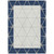 3' X 5' Navy Blue And Blue Geometric Washable Indoor Outdoor Area Rug 3' X 5' Navy Blue And Blue Geometric Washable Indoor Outdoor Area Rug