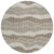 8' Beige And Brown Round Striped Washable Indoor Outdoor Area Rug 8' Beige And Brown Round Striped Washable Indoor Outdoor Area Rug