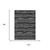 8' X 10' Black And Graphite Striped Washable Indoor Outdoor Area Rug 8' X 10' Black And Graphite Striped Washable Indoor Outdoor Area Rug