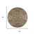 8' Chocolate And Brown Round Oriental Washable Indoor Outdoor Area Rug