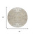 8' Ivory And Beige Round Oriental Washable Indoor Outdoor Area Rug 8' Ivory And Beige Round Oriental Washable Indoor Outdoor Area Rug