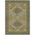 5' X 8' Olive Green And Green Oriental Washable Indoor Outdoor Area Rug