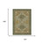 9' X 12' Olive Green And Green Oriental Washable Indoor Outdoor Area Rug 9' X 12' Olive Green And Green Oriental Washable Indoor Outdoor Area Rug