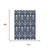 9' X 12' Navy Blue And Blue Oriental Washable Indoor Outdoor Area Rug 9' X 12' Navy Blue And Blue Oriental Washable Indoor Outdoor Area Rug