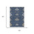 8' X 10' Navy Blue And Blue Oriental Washable Indoor Outdoor Area Rug 8' X 10' Navy Blue And Blue Oriental Washable Indoor Outdoor Area Rug
