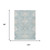 8' X 10' Sky Blue And Blue Oriental Washable Indoor Outdoor Area Rug 8' X 10' Sky Blue And Blue Oriental Washable Indoor Outdoor Area Rug