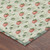 5' X 8' Green And Red Floral Washable Indoor Outdoor Area Rug 5' X 8' Green And Red Floral Washable Indoor Outdoor Area Rug