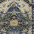 9' X 12' Navy Blue And Blue Floral Medallion Washable Indoor Outdoor Area Rug
