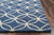 3' X 5' Blue And Ivory Wool Geometric Hand Tufted Area Rug