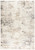 8' X 10' Beige Ivory And Black Abstract Area Rug