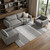 9' X 12' Gray Natural Dark Gray Light Gray And Ivory Wool Striped Hand Tufted Area Rug 9' X 12' Gray Natural Dark Gray Light Gray And Ivory Wool Striped Hand Tufted Area Rug