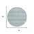 8' Sky Blue And Blue Round Striped Washable Indoor Outdoor Area Rug 8' Sky Blue And Blue Round Striped Washable Indoor Outdoor Area Rug