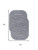 4' X 6' Cream And Navy Blue Abstract Indoor Outdoor Area Rug
