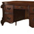 74" Brown Executive Desk With Five Drawers 74" Brown Executive Desk With Five Drawers