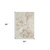 5' X 7' Beige Cream And Brown Damask Stain Resistant Area Rug 5' X 7' Beige Cream And Brown Damask Stain Resistant Area Rug