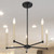 Black And Gold Candle Style Five Light Metal Dimmable Chandelier Black And Gold Candle Style Five Light Metal Dimmable Chandelier