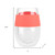 Clear And Coral Tritan Plastic Convex Curve Shape Stemless All Purpose Wine Glass Clear And Coral Tritan Plastic Convex Curve Shape Stemless All Purpose Wine Glass